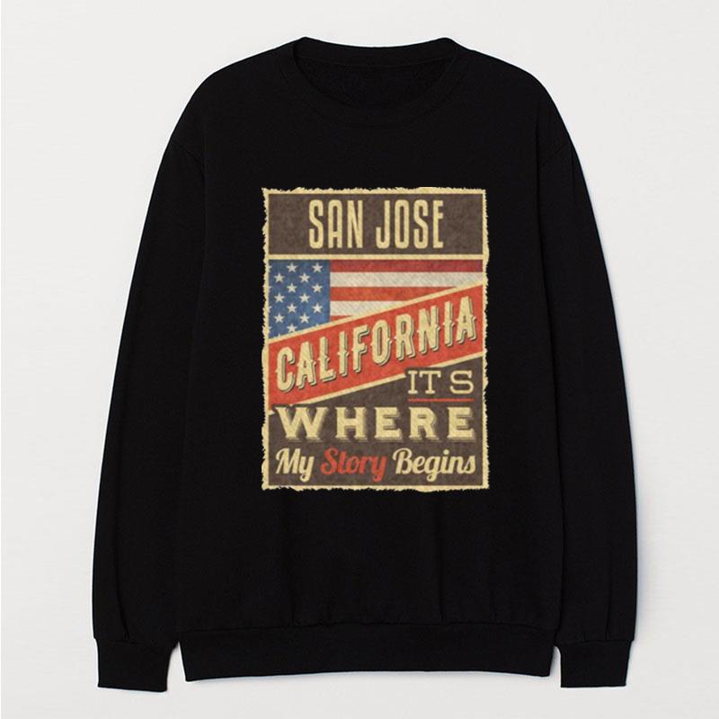 90S Retro Art San Jose California T-Shirt Unisex