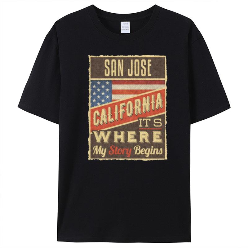 90S Retro Art San Jose California T-Shirt Unisex