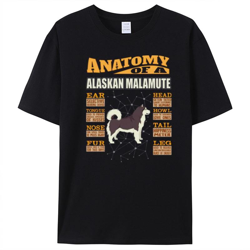 Anatomy Of A Alaskan Malamute T-Shirt Unisex