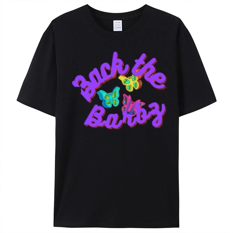 Back The Barbz Nicki Minaj With Butterflies Design T-Shirt Unisex