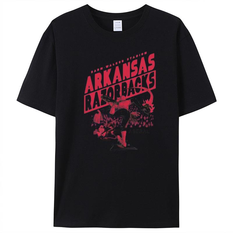 Baum Walker Stadium Arkansas Razorbacks Baseball T-Shirt Unisex