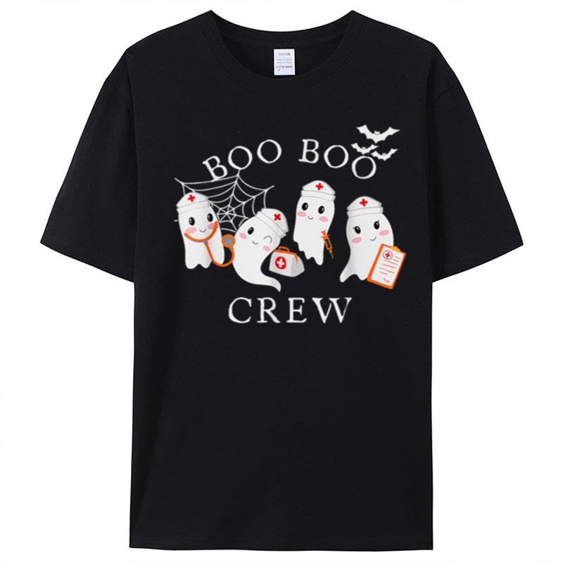 Boo Boo Crew Funny Nurse Halloween Cute Ghost Costume T-Shirt Unisex