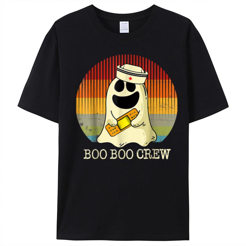 Boo Boo Crew Halloween Nurse Ghost Funny Halloween Costume T-Shirt Unisex