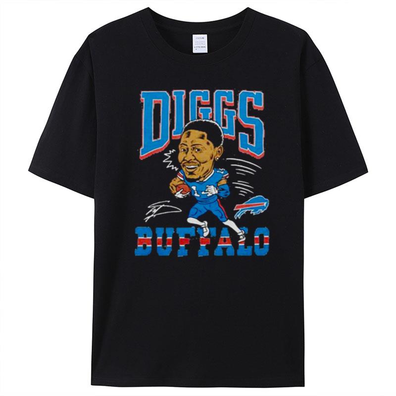 Buffalo Bills Stefon Diggs Signature Homage Caricature Player T-Shirt Unisex