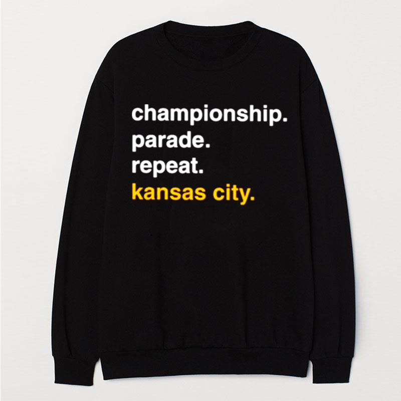 Championship Parade Repeat Kansas City Chiefs T-Shirt Unisex