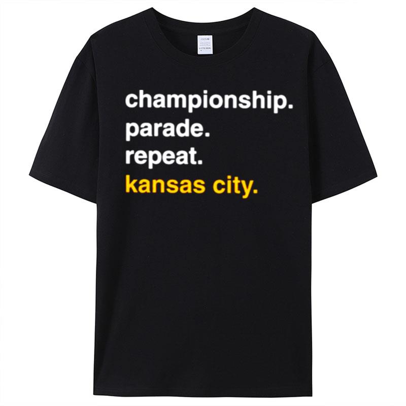 Championship Parade Repeat Kansas City Chiefs T-Shirt Unisex