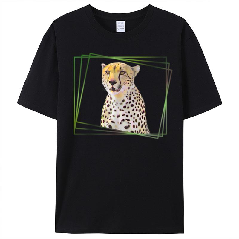 Cheetah Drawing Predatory Cat In Africa T-Shirt Unisex