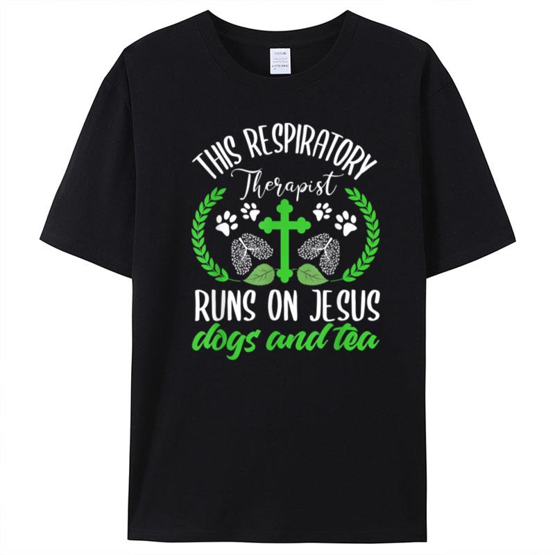 Christian Respiratory Therapis Dog Jesus Rt Nurse T-Shirt Unisex