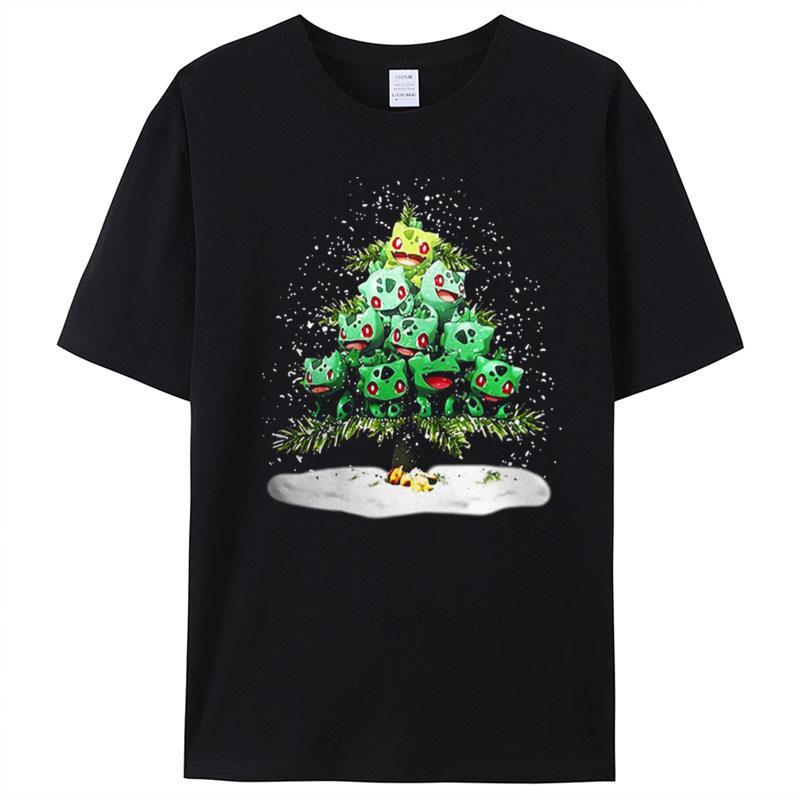 Christmas Tree Bulbasaur Pokemon T-Shirt Unisex