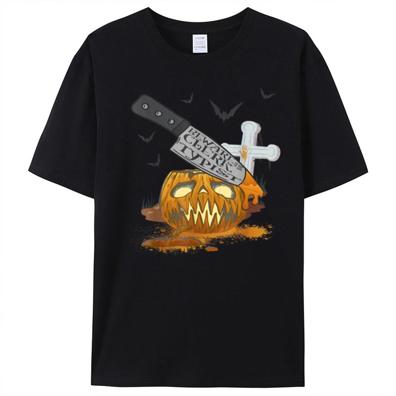 Clerk Typist Funny Halloween Party T-Shirt Unisex