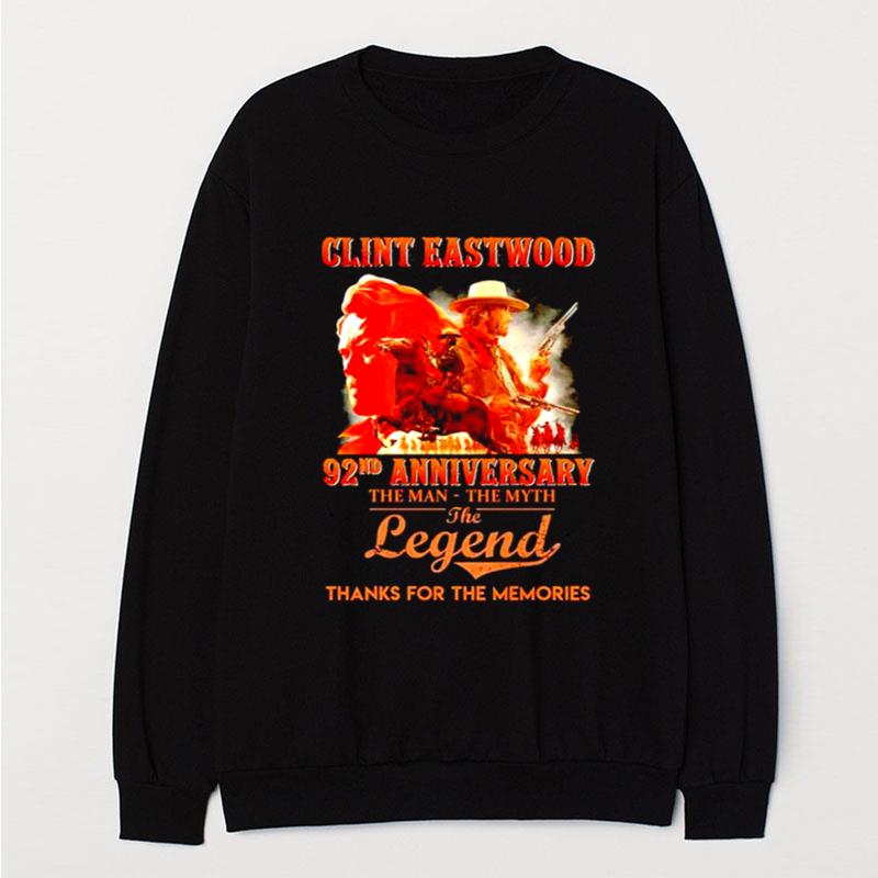 Clint Eastwood 92Nd Anniversary The Man The Myth The Legend T-Shirt Unisex