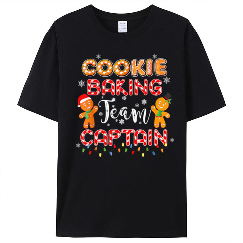 Cookie Baking Team Captain Christmas Funny Gingerbread Xmas T-Shirt Unisex