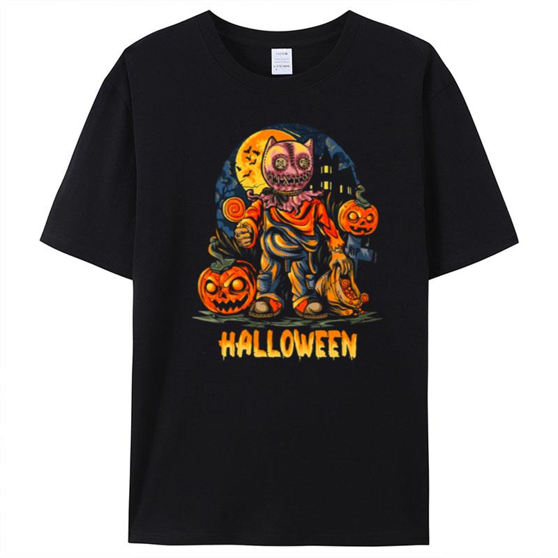 Cool Design Lil Boo Horror Nights Vintage Halloween T-Shirt Unisex