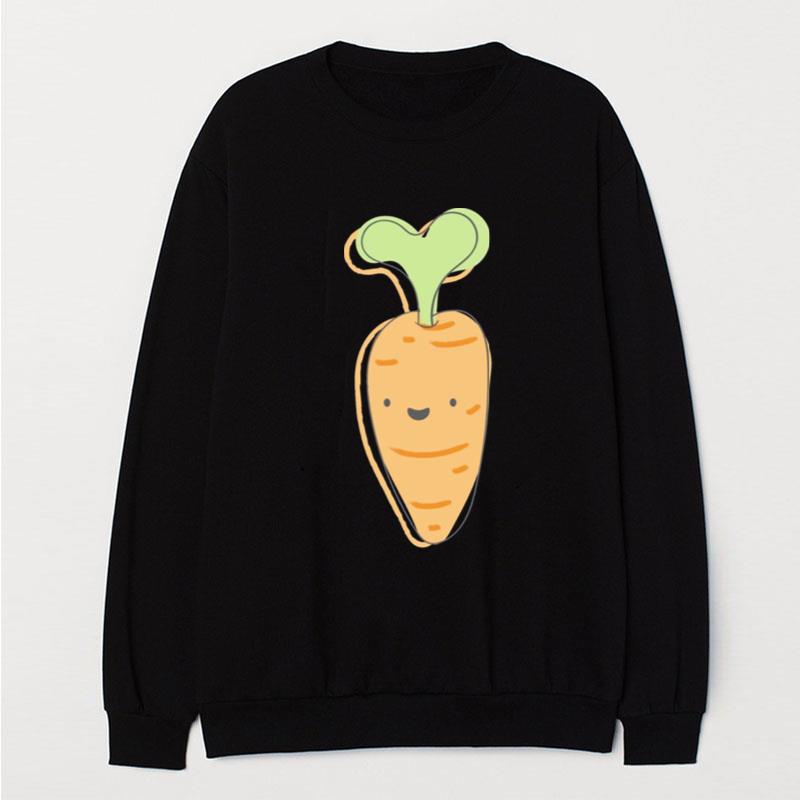 Cute Carrot Pattern Vegetable T-Shirt Unisex