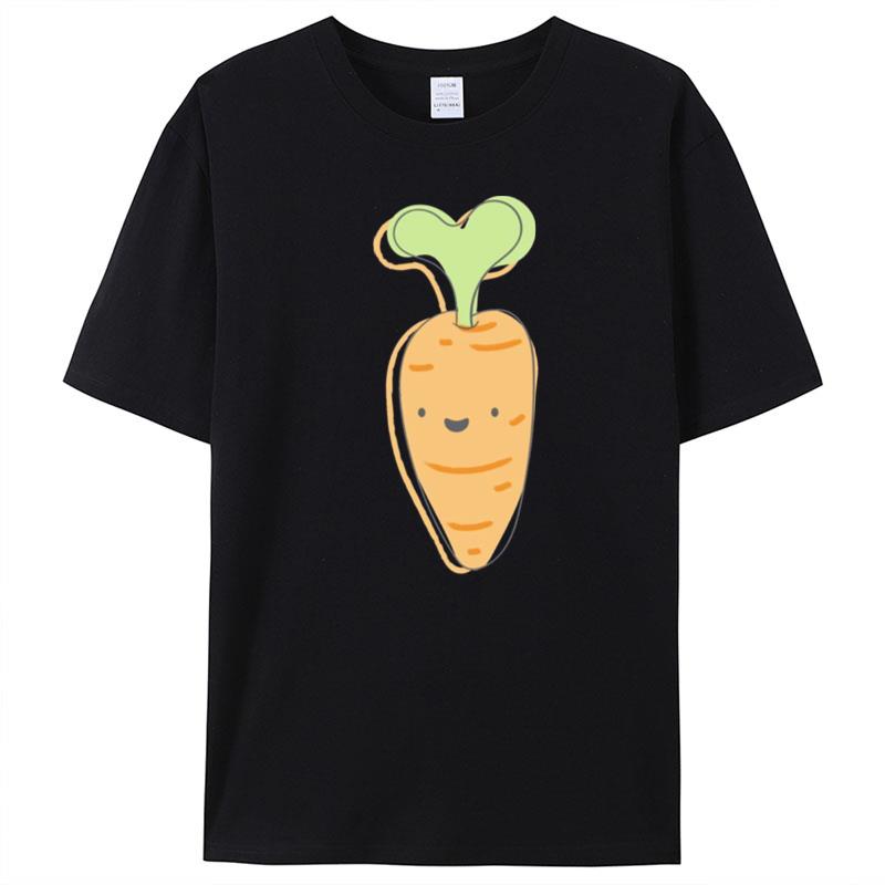 Cute Carrot Pattern Vegetable T-Shirt Unisex