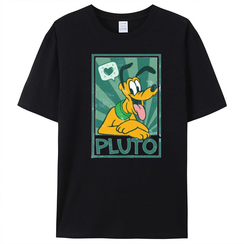 Cute Dog Pluto With Heart T-Shirt Unisex