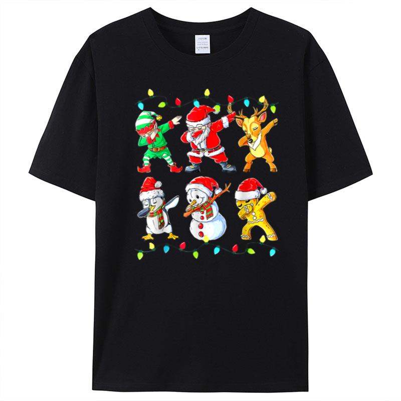 Dabbing Christmas Ugly Xmas Sweater Santa Dab Squad Kids Boy T-Shirt Unisex