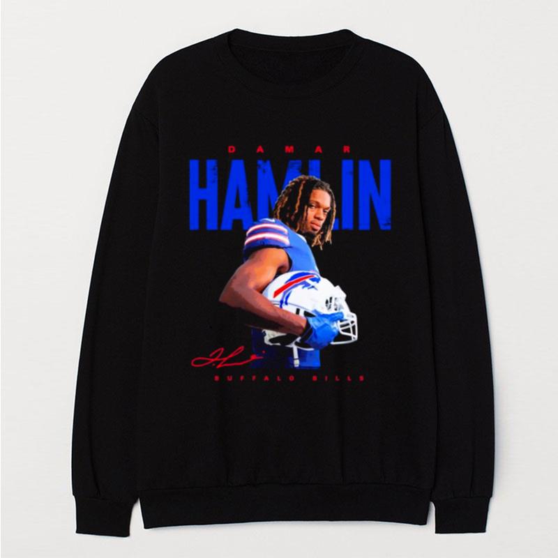 Damar Hamlin Buffalo Bills Signature T-Shirt Unisex