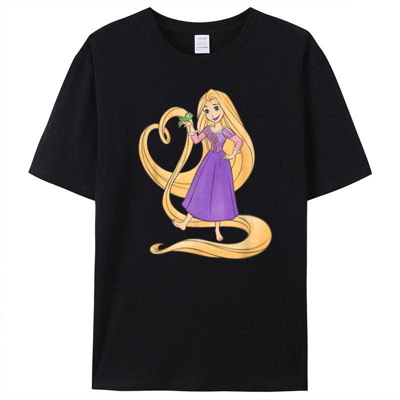 Disney Princess Rapunzel Heart And Pascal T-Shirt Unisex