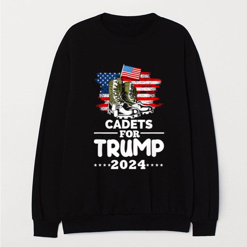 Donald Trump 2024 For Cadets Patriotic Election T-Shirt Unisex