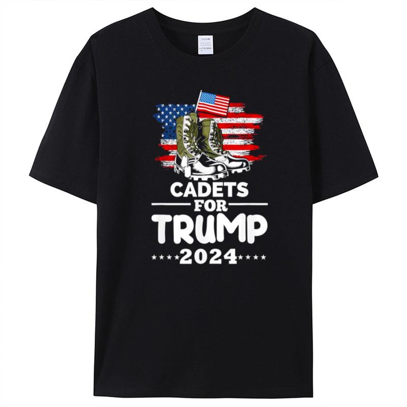 Donald Trump 2024 For Cadets Patriotic Election T-Shirt Unisex