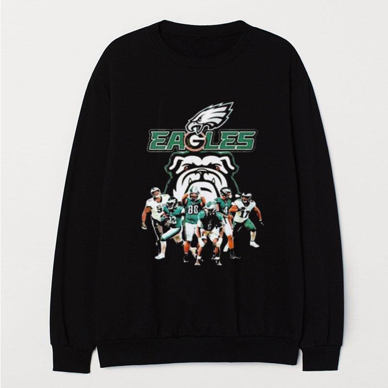 Eagles Dawgs Philadelphia Eagles And Georgia Bulldogs Players T-Shirt Unisex