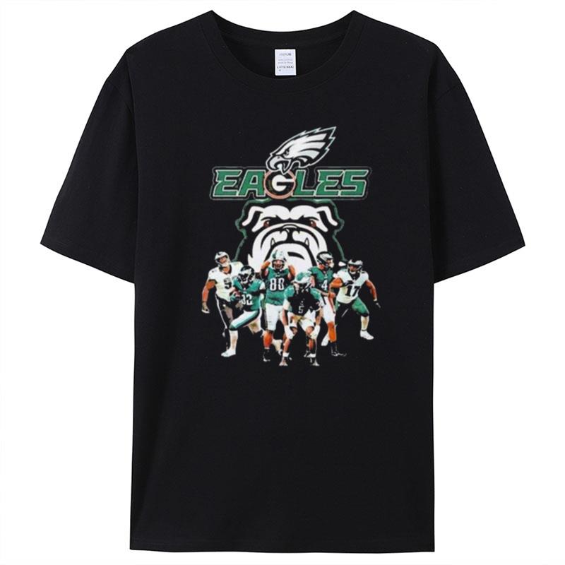 Eagles Dawgs Philadelphia Eagles And Georgia Bulldogs Players T-Shirt Unisex