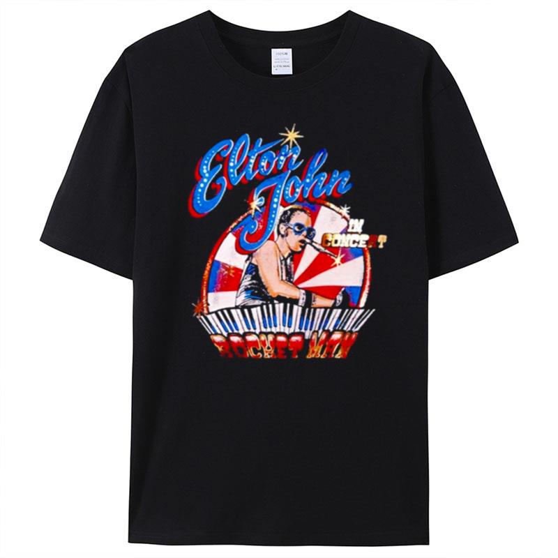 Elton John Rocket Man Vintage T-Shirt Unisex