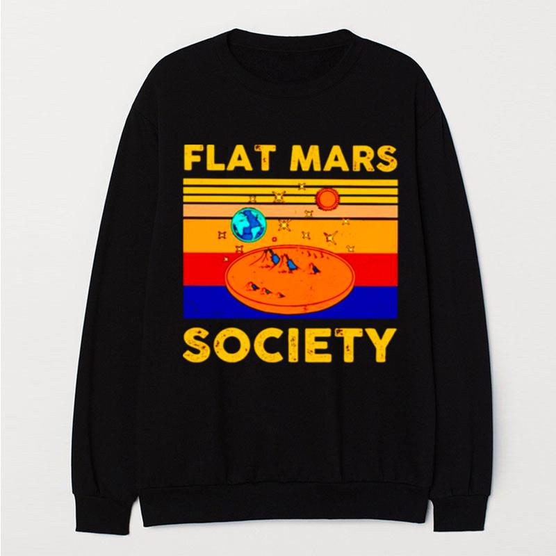 Flat Mars Society Vintage T-Shirt Unisex