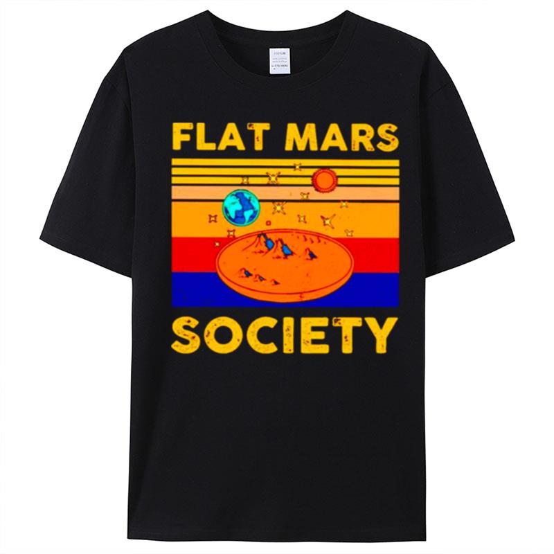 Flat Mars Society Vintage T-Shirt Unisex