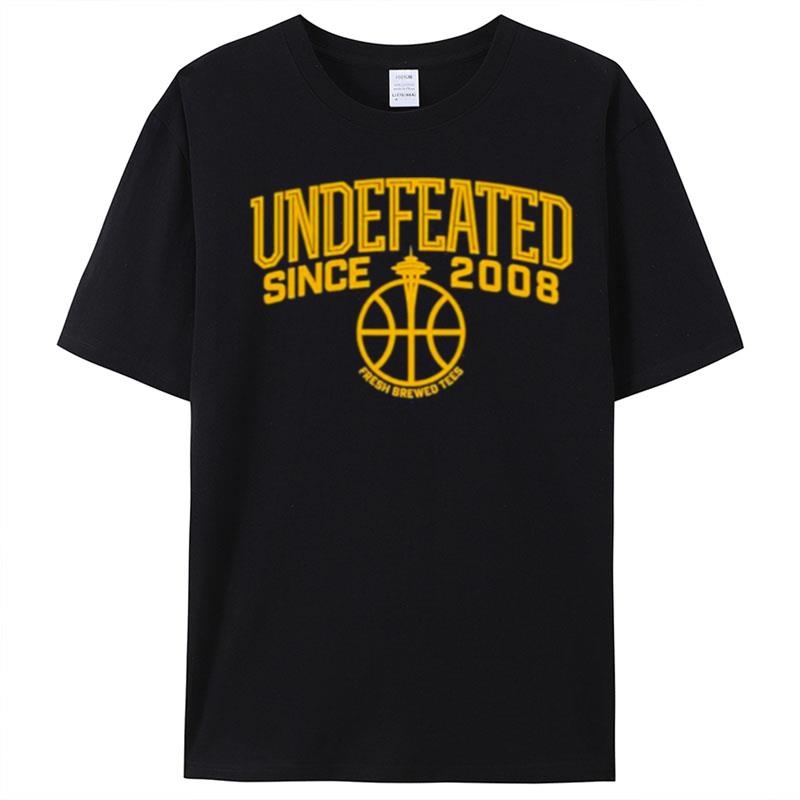 Fresh Brewed Tees Undefeated Since 2008 T-Shirt Unisex