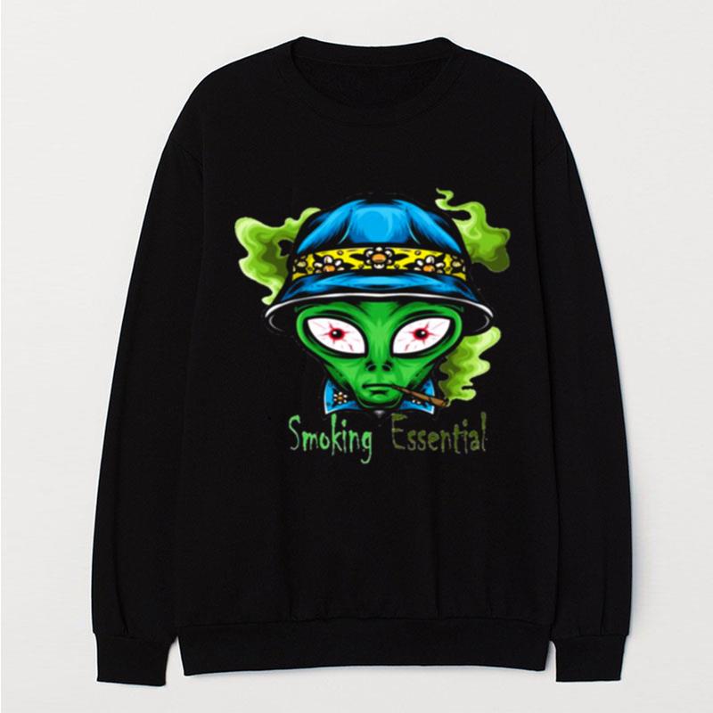 Funny Smoking Alien T-Shirt Unisex