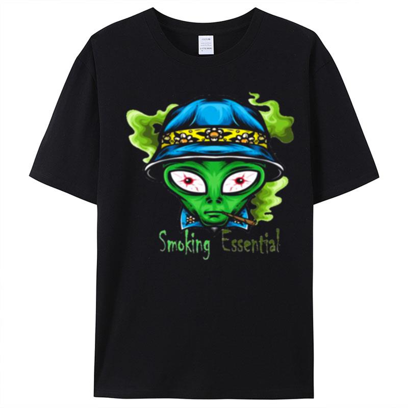 Funny Smoking Alien T-Shirt Unisex