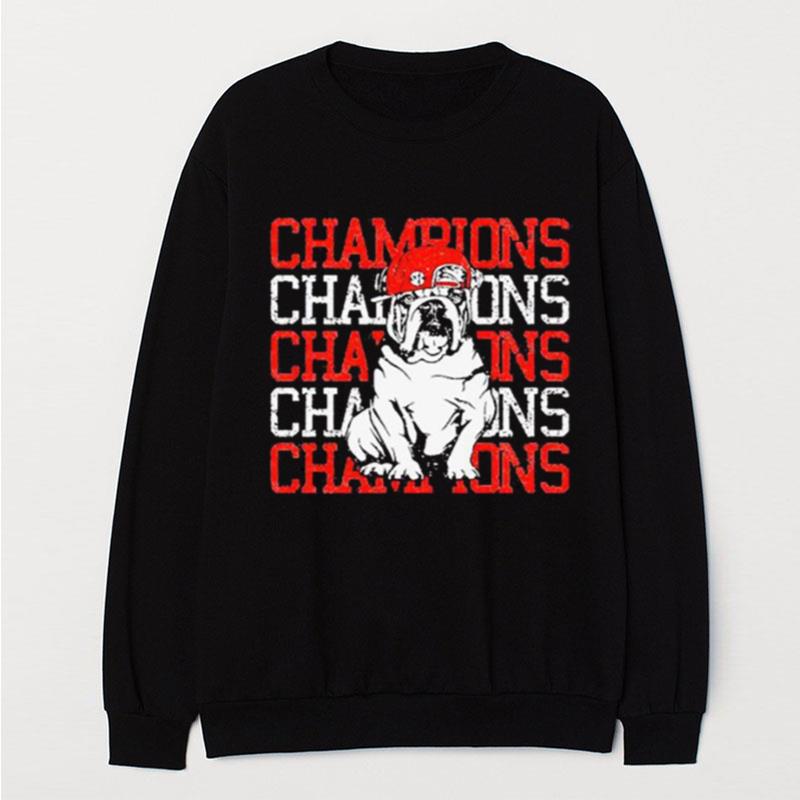 Georgia Bulldogs Sec Champions T-Shirt Unisex