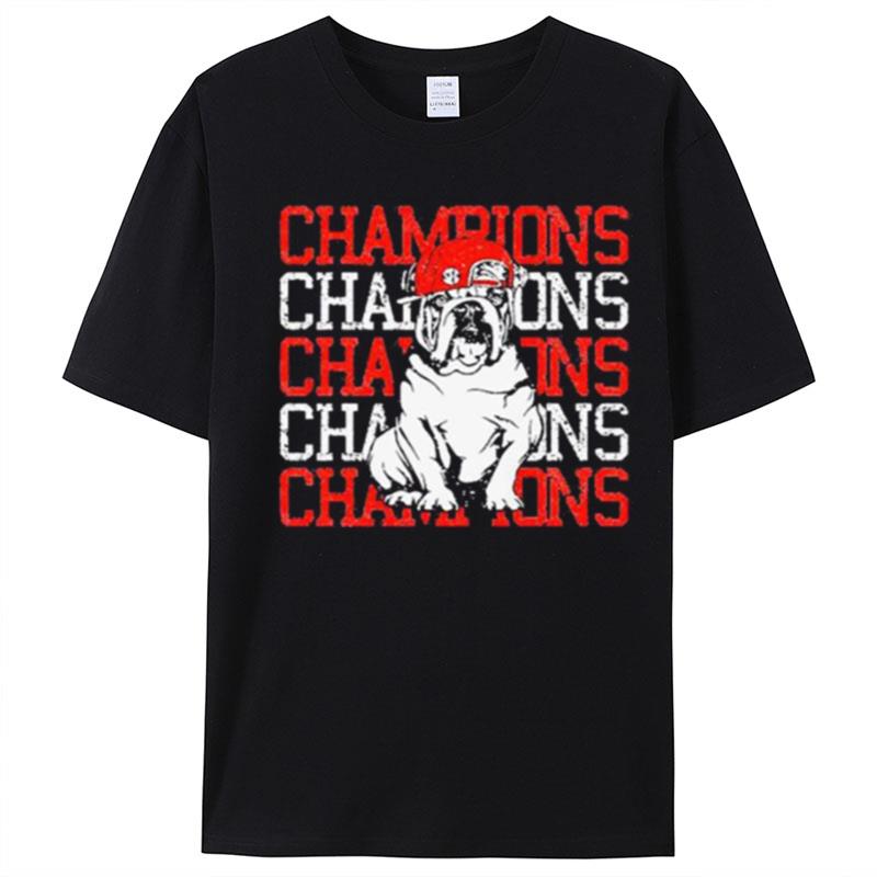 Georgia Bulldogs Sec Champions T-Shirt Unisex