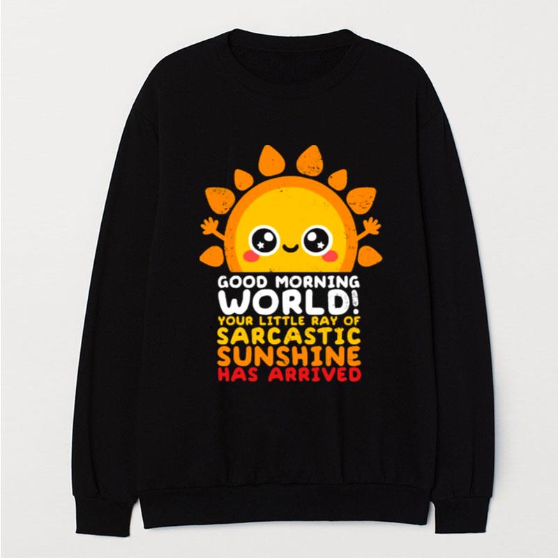 Good Morning World Your Little Ray Of Sarcastic Sunshine Has Arrived T-Shirt Unisex