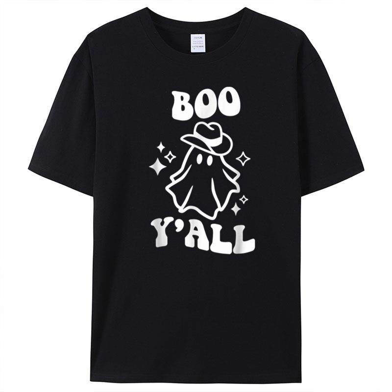 Halloween Boo Y'All Boo Crew Spooky Vibes Halloween Ghost T-Shirt Unisex