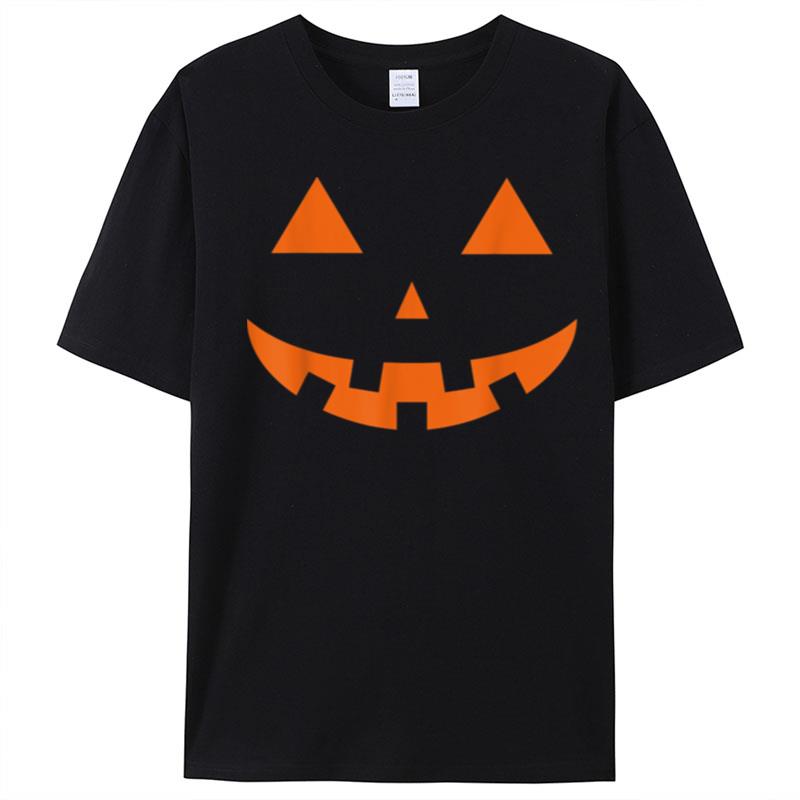 Halloween Pumpkin Face Jack O Lantern For Halloween Party T-Shirt Unisex