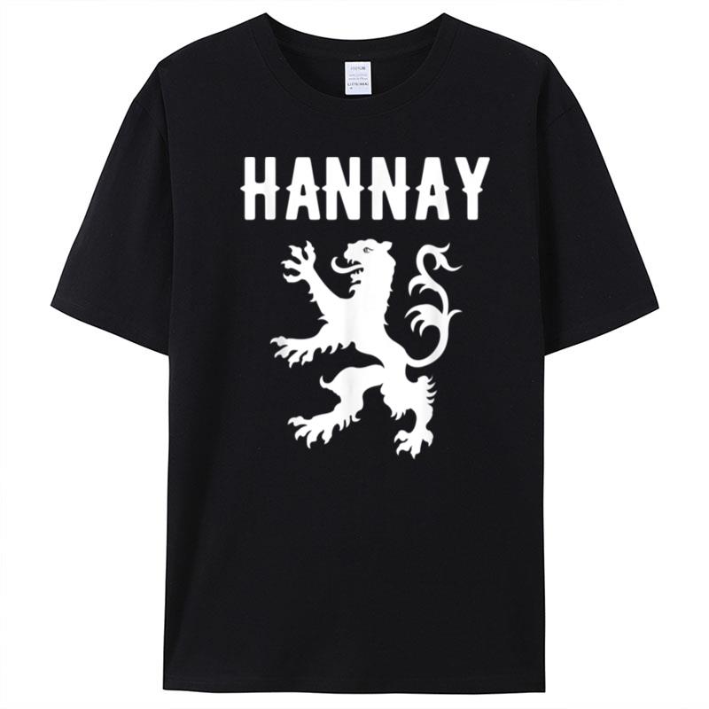 Hannay Clan Scottish Family Name Scotland Heraldry T-Shirt Unisex