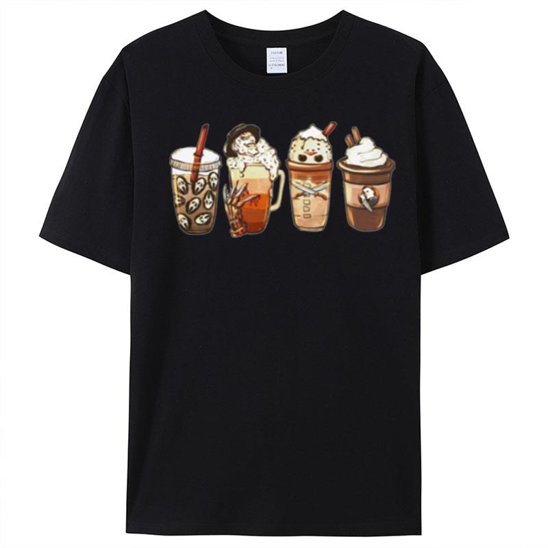 Horror Movies Characters Coffee T-Shirt Unisex