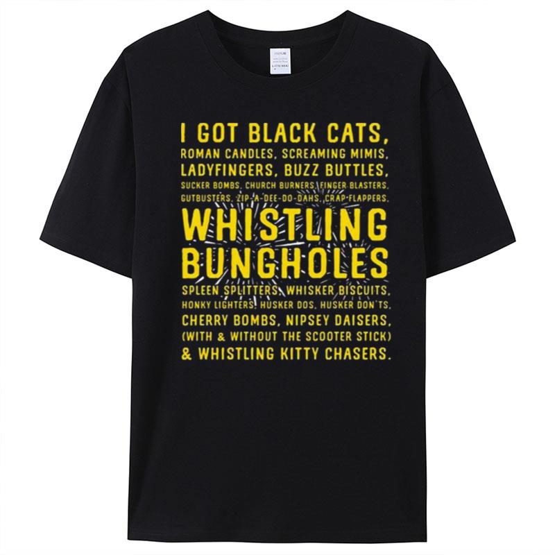 I Got Black Cats Whistling Bungholes T-Shirt Unisex