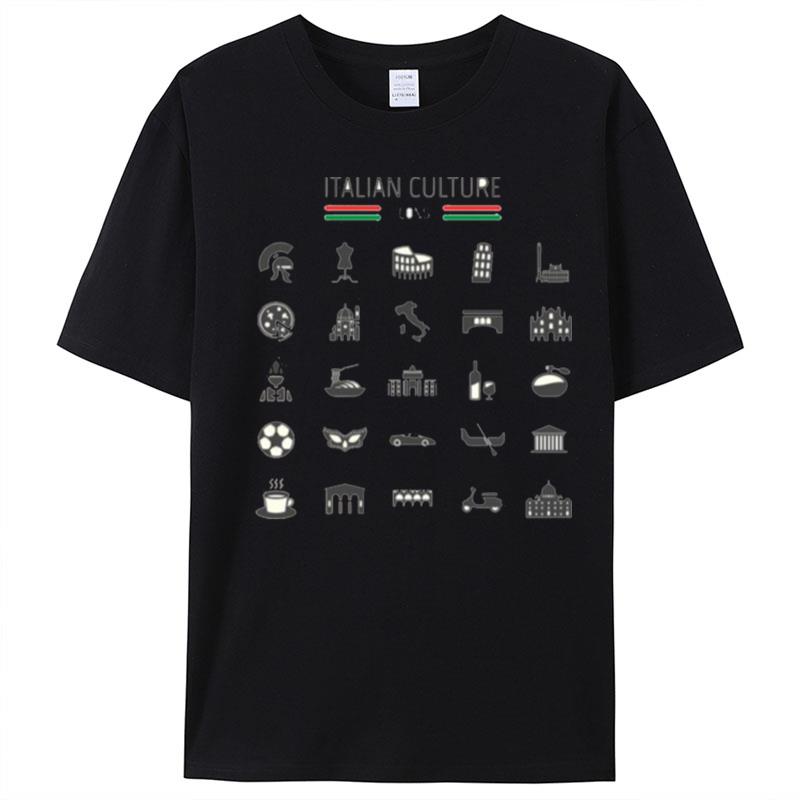 Italian Culture Icons T-Shirt Unisex