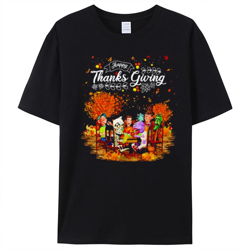 Jeff Dunham Characters Happy Thanks Giving T-Shirt Unisex