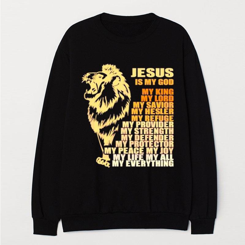 Jesus Is My God My King My Lord Black History Month T-Shirt Unisex