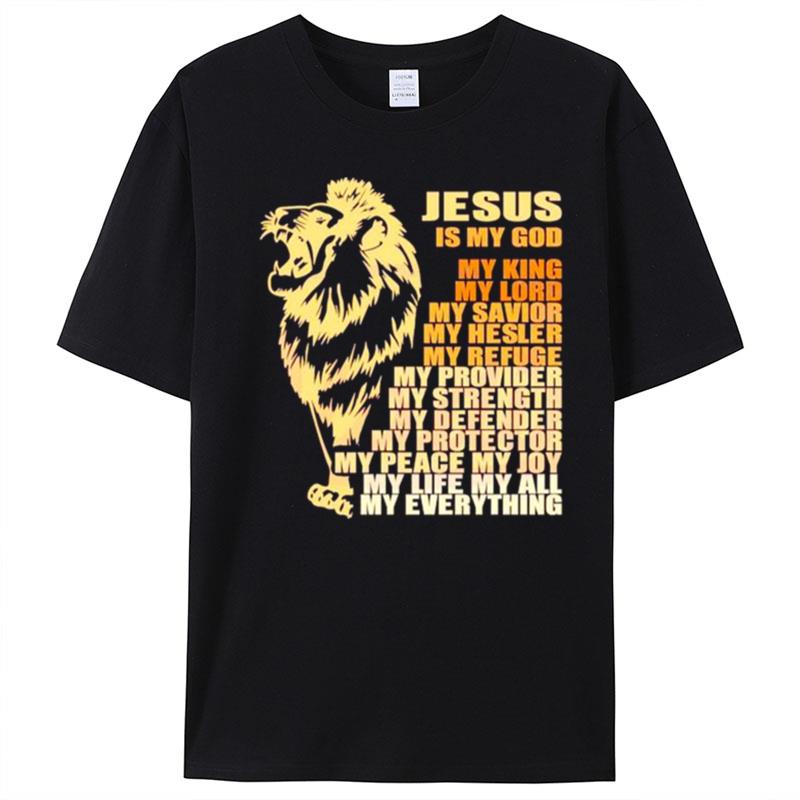 Jesus Is My God My King My Lord Black History Month T-Shirt Unisex