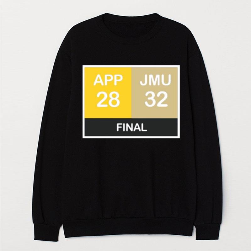 Jmu Comeback App 28 Jmu 32 Final T-Shirt Unisex