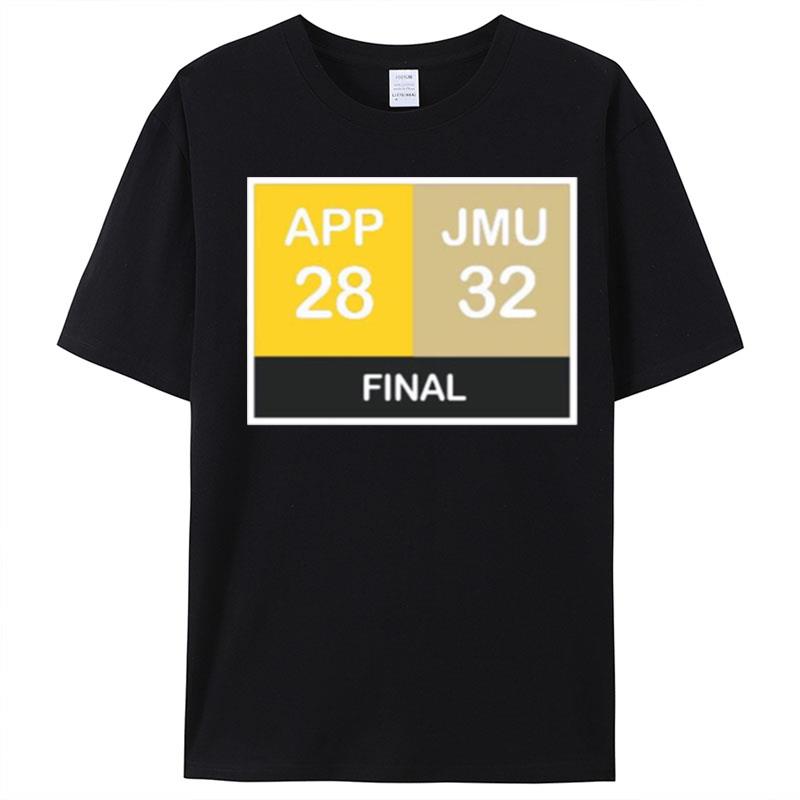 Jmu Comeback App 28 Jmu 32 Final T-Shirt Unisex