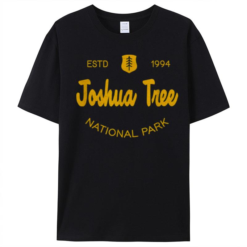 Joshua Tree National Park Classic Script Style Text T-Shirt Unisex