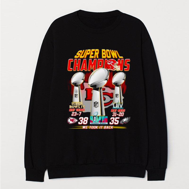 Kansas City Chiefs Super Bowl Lvii Champions We Took It Back T-Shirt Unisex