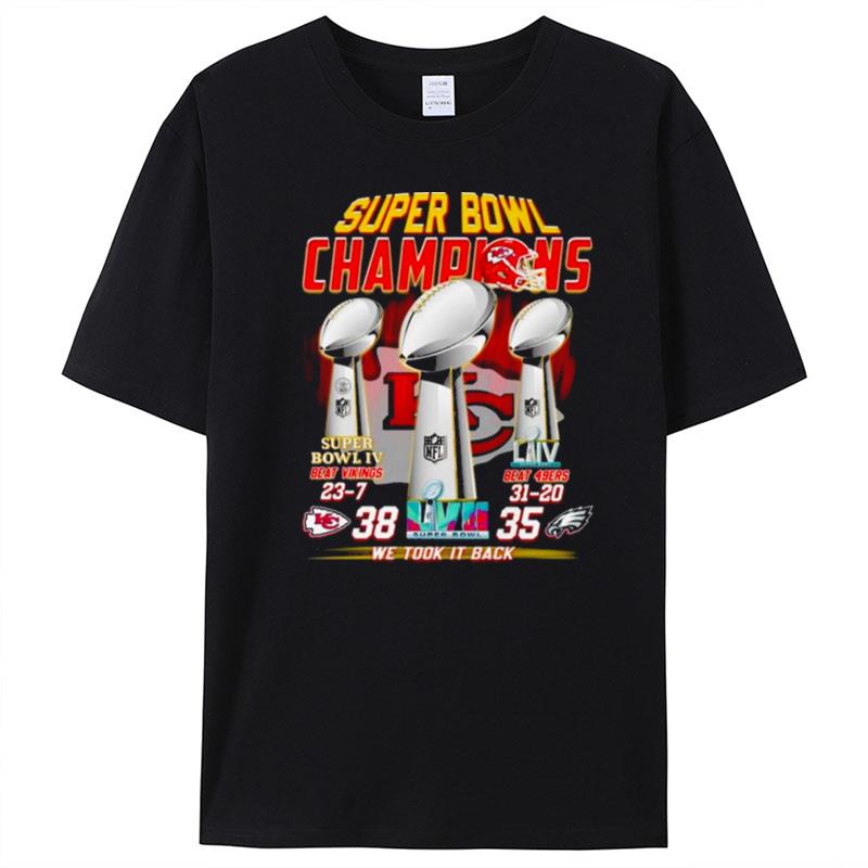 Kansas City Chiefs Super Bowl Lvii Champions We Took It Back T-Shirt Unisex